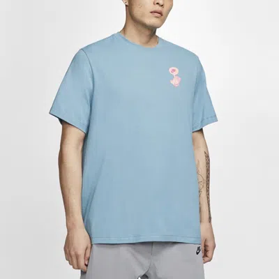 Nike As Men's  Sportswear Tee Shoe Box Printing Male Blue