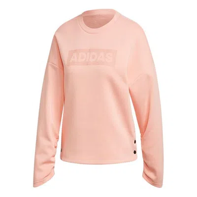 Adidas Originals (wmns) Adidas Crew Dk Emby Sweatshirt Pink/red