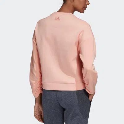 Adidas Originals (wmns) Adidas Crew Dk Emby Sweatshirt Pink/red