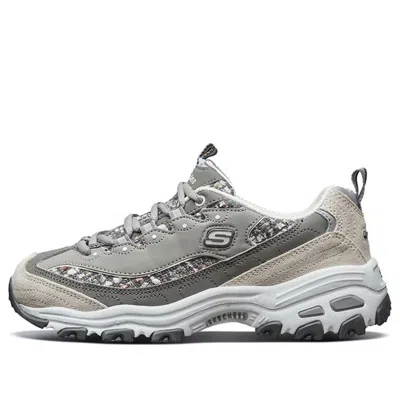 Skechers (wmns)  D'lites 'grey Beige' In Multi