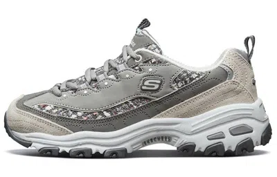 Skechers (wmns)  D'lites 'grey Beige' In Multi