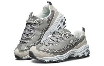 Skechers (wmns)  D'lites 'grey Beige' In Multi