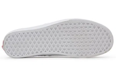 Vans Authentic Classic Casual Skateboarding Shoes Unisex White Chinese Style Printing 'white Pink Bl In White