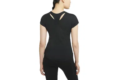 Nike (wmns)  Breathe Casual Sports Breathable Round Neck Short Sleeve Black