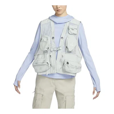Nike Acg Buttles Vest 'sliver' In Blue