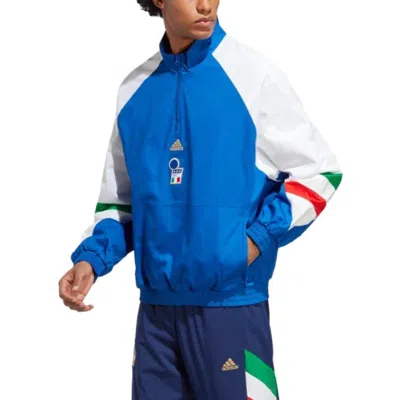 Adidas Originals Adidas Italy Icon Jacket In Blue