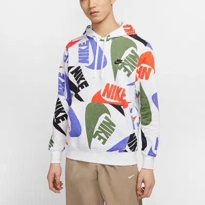 Nike As Men's  Sportswear Club Po Bbaop1 Team Orange In White