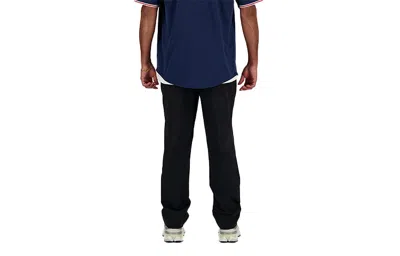New Balance Icon Straight Leg Twill Pants In Black