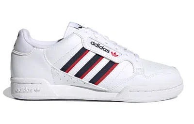 Adidas Originals (gs) Adidas Continental 80 Stripes J 'white Red Blue'