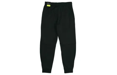 Nike Therma Tapered Swoosh Fleece Lined Sports Training Long Pants Black