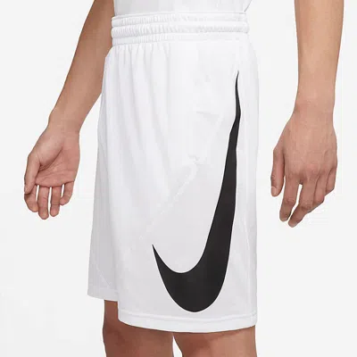 Nike Men's  Logo Printing Athleisure Casual Sports Basketball Running Shorts White