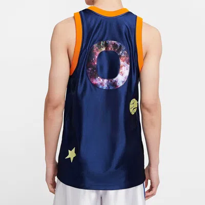 Nike Ss20 Lebron X Monstars Crossover Dna Jersey Large Basketball Vest Blue