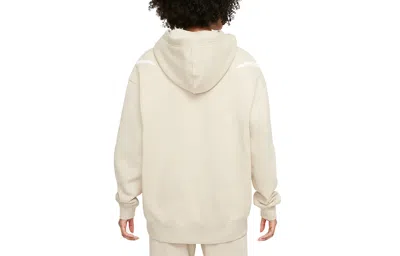 Nike (wmns)  As W Nsw Swsh Flc Gx Hoodie Casual Sports Knit Pullover Fleece Creamy White In Neutral