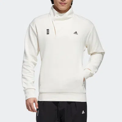 Adidas Originals [same To The Left] Adidas Wuji High Collar Side Button Sports Men's White