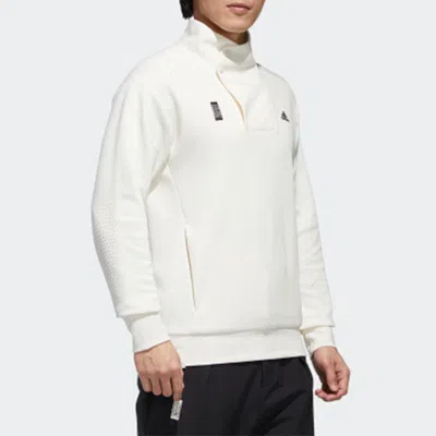 Adidas Originals [same To The Left] Adidas Wuji High Collar Side Button Sports Men's White