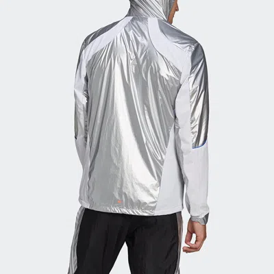 Adidas Originals Adidas Space Jkt M Casual Running Sports Hooded Jacket Silver