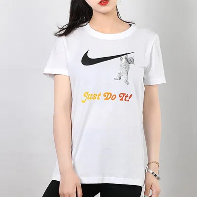 Nike (wmns)  Slogan Logo Solid Color Training 'white'