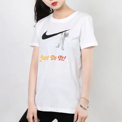 Nike (wmns)  Slogan Logo Solid Color Training 'white'
