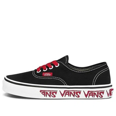 Vans (ps)  Authentic 'sketch Sidewall - Black Red'