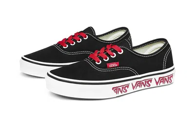 Vans (ps)  Authentic 'sketch Sidewall - Black Red'