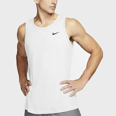 Nike Dri-fit Training Breathable Casual Sports Quick Dry Vest White