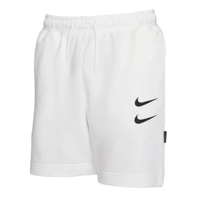 Nike Swoosh French Terry Short Alphabet Printing Casual Sports Shorts White