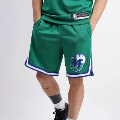 Nike Dal Men's Dallas Mavericks Hwc Edition Swingman Shorts In Green