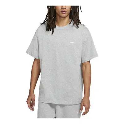 Nike Men's  Lab Solo Swoosh Basic Sports Short Sleeve Dark Gray T-shirt
