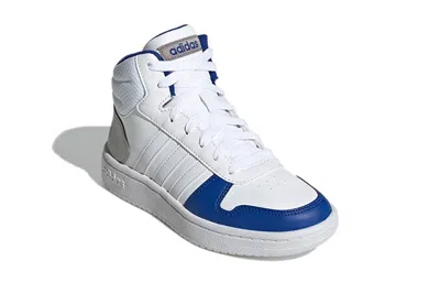 Adidas Originals (ps) Adidas Hoops 2.0 Mid Shoes 'white Blue' In Transparent