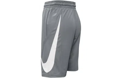 Nike Dri-fit Quick Dry Basketball Sports Gym Shorts Gray In Blue