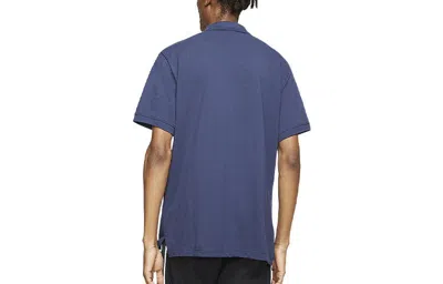 Nike Sportswear Polo Shirt 'navy' In Blue