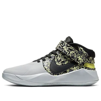 Nike (gs)  Team Hustle 'grey Oreo Yellow' In Multi