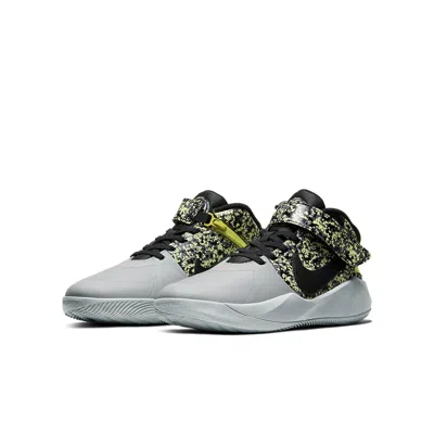 Nike (gs)  Team Hustle 'grey Oreo Yellow' In Multi
