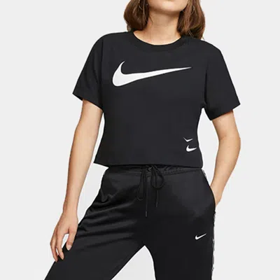 Nike (wmns)  Sportswear Swoosh Logo Casual Short T-shirt 'black'