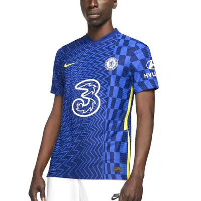 Nike Chelsea Fc 21/22 Player Version Dri-fit Adv Match Home Shirt 'blue'