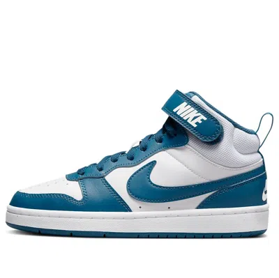 Nike (gs)  Court Borough Mid 2 'white Marina' In Blue