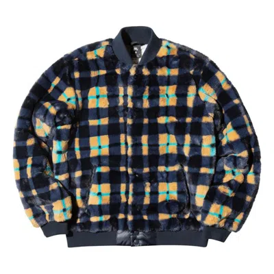Nike Sb Dunk High X Concepts Crossover Skateboard Sports Plush Plaid Jacket Asia Edition Colorblock  In Multi