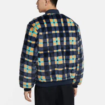 Nike Sb Dunk High X Concepts Crossover Skateboard Sports Plush Plaid Jacket Asia Edition Colorblock  In Multi