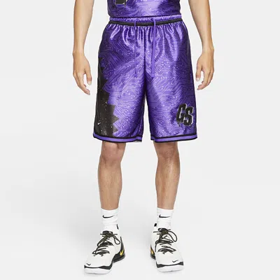Nike X Space Jam:a New Legacy Lebron Basketball Shorts 'purple' In Blue