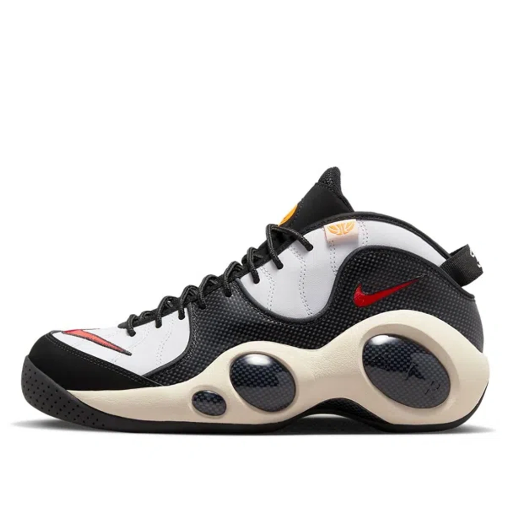 Nike Air Zoom Flight 95 High-top Sneakers In White/orange