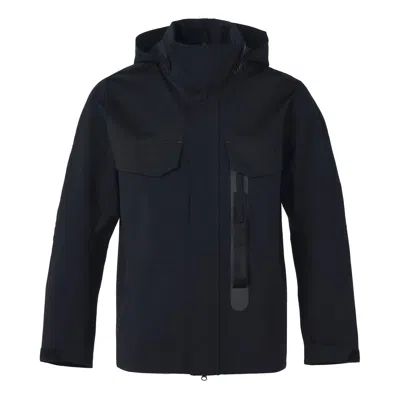 Nike Men's  Sportswear Tech Pack Sports Storage Simple Hooded Jacket Black In Blue