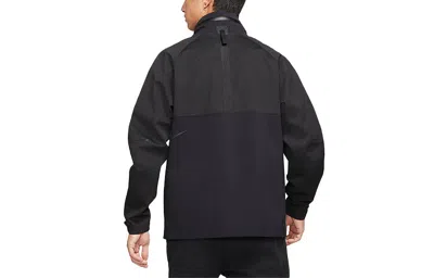 Nike Men's  Sportswear Tech Pack Sports Storage Simple Hooded Jacket Black In Blue