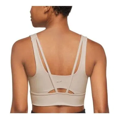 Nike (wmns)  Zenvy Longline Medium Support Padded Sports Bra 'beige' In Neutral