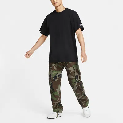 Nike Sb Skateboard Casual Sports Skateboard Round Neck Short Sleeve Black