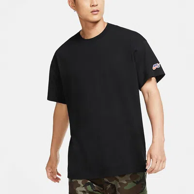 Nike Sb Skateboard Casual Sports Skateboard Round Neck Short Sleeve Black