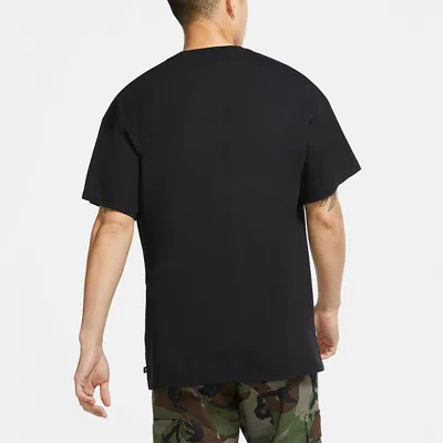 Nike Sb Skateboard Casual Sports Skateboard Round Neck Short Sleeve Black