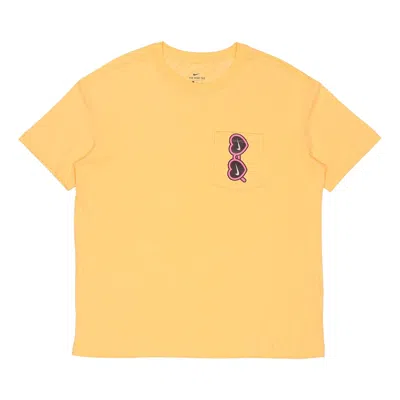 Nike (wmns)  Sportswear Love Sunglasses Printing Pocket Short Sleeve Washed 'yellow'