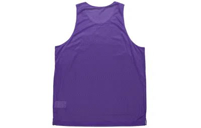 Nike Nba Los Angeles Lakers Reversible Basketball Jersey/vest Gray Purple In Blue