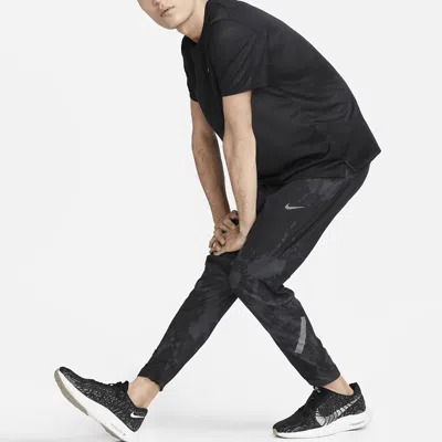 Nike Reflective Quick-drying Running Training Breathable Sports Cuff Pants 'black'