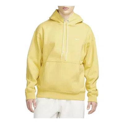 Nike Man Sweatshirt Yellow Size M Cotton, Polyester In Yellow